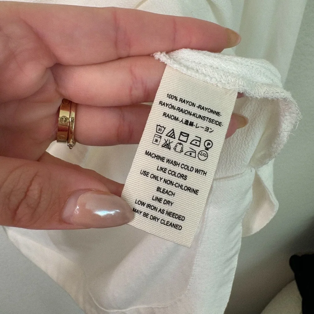 Free‎ People Easy Girl White Bell Sleeve Tunic Top